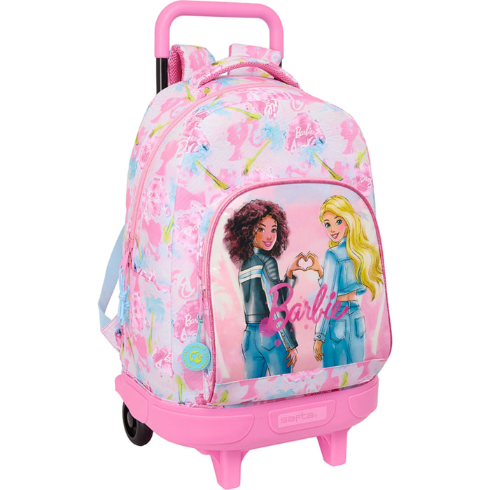 Mochila gde. c/ruedas compact extraible barbie "painterly"