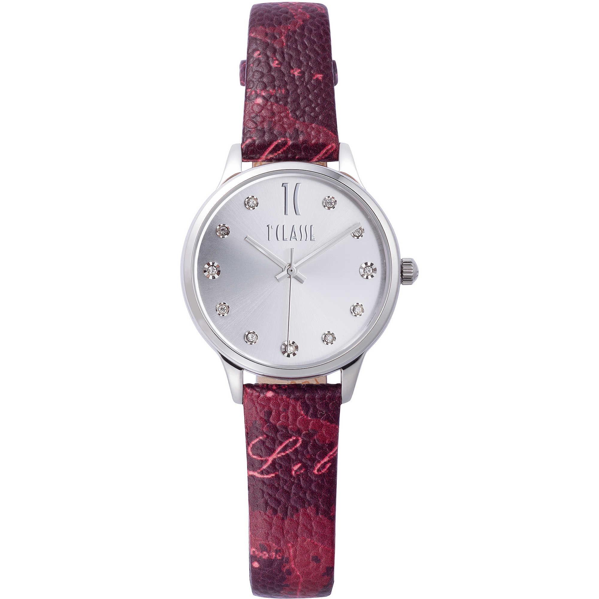 Orologio ALVIERO MARTINI 1a CLASSE FORMENTERA Vera Pelle Rosso