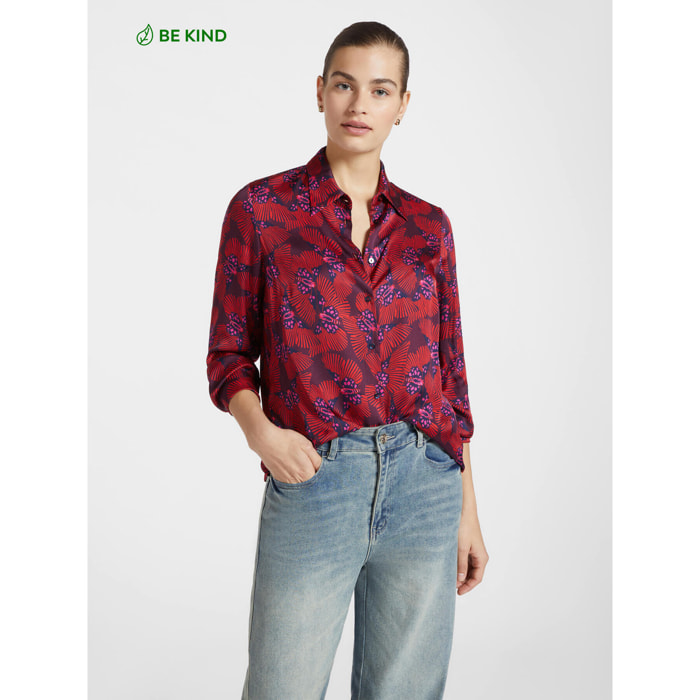 Elena Mirò - Camisa estampada - Rojo