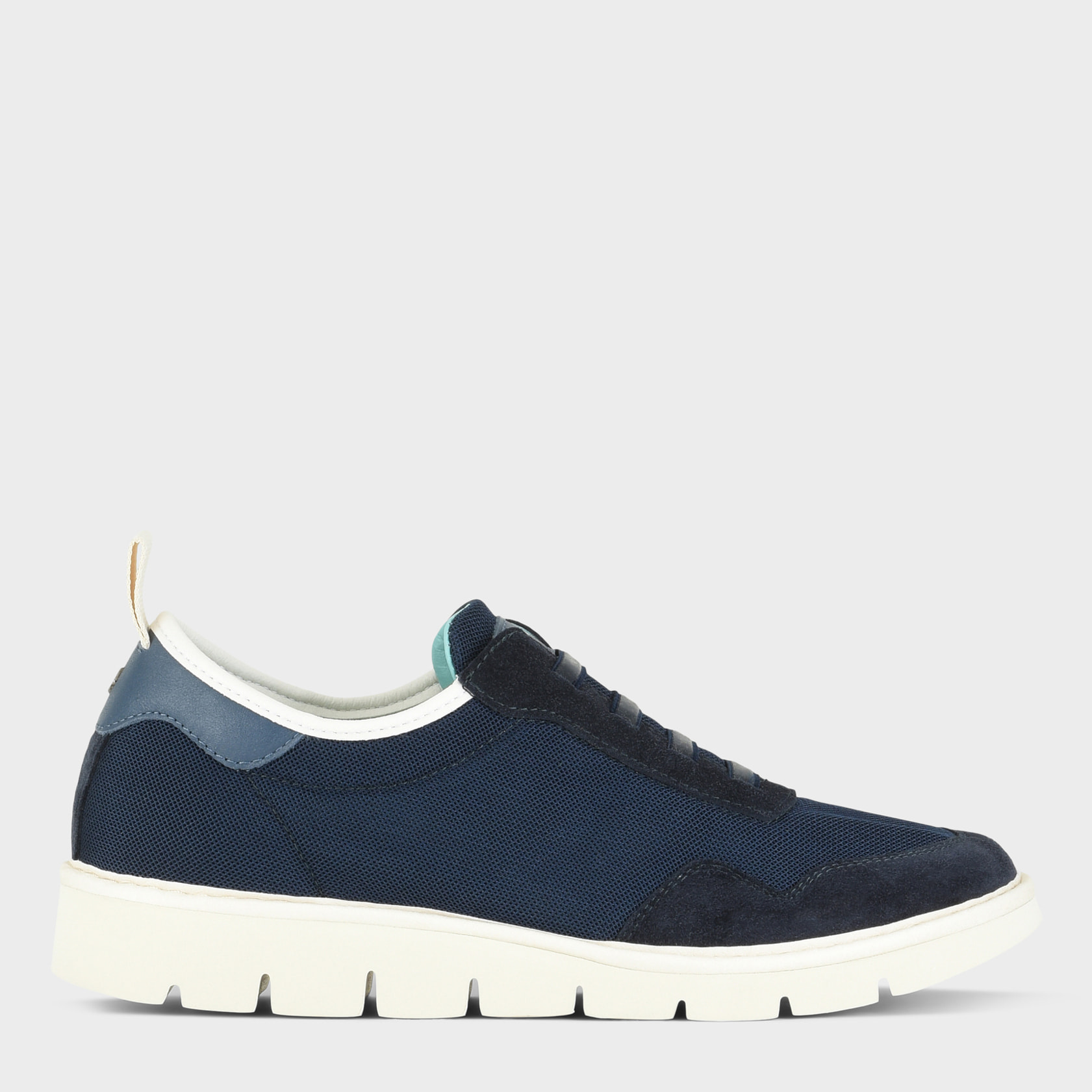 SLIP ON HOMBRE P05 DE MESH Y ANTE AZUL OSCURO