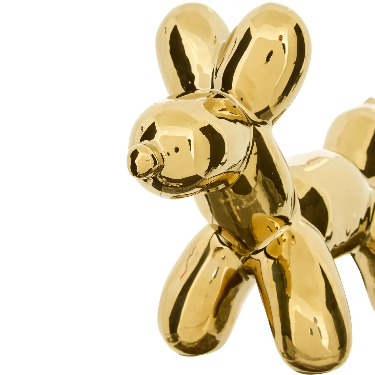 Statuette déco Theo chien pop art H13.5cm doré