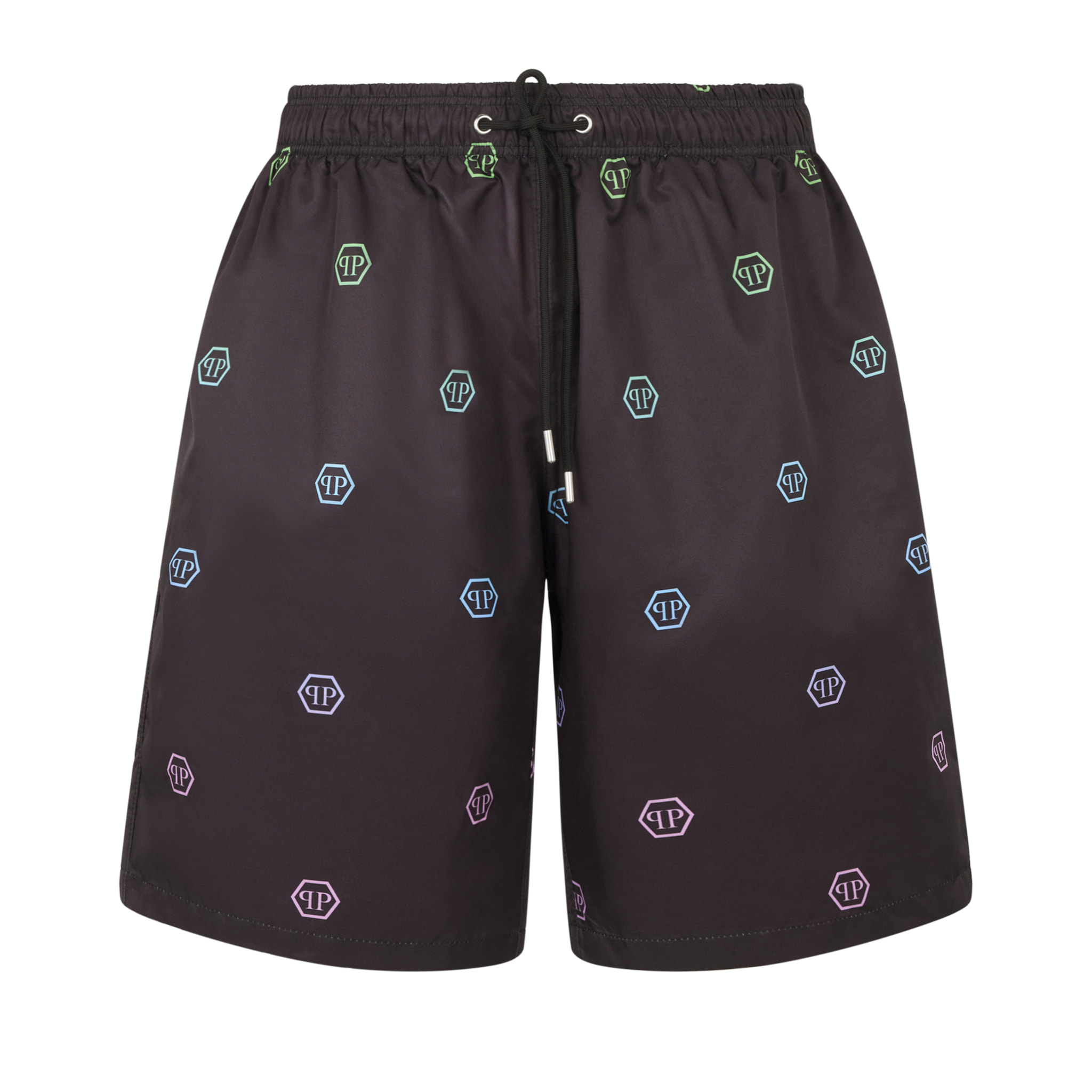 PHILIPP PLEIN Nylon Shorts Degrade Monogram