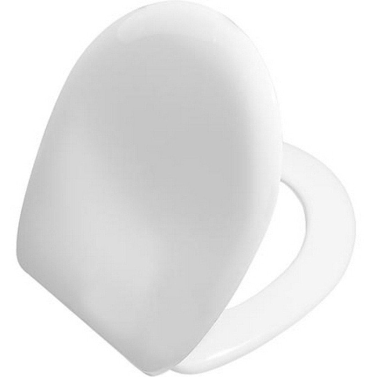 Ricordi abattant WC universel en duroplast, charnières métalliques, blanc (05-003-001)