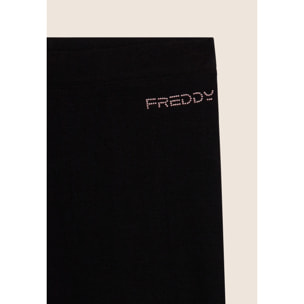 Leggings Biker in Jersey pesante con Logo FREDDY