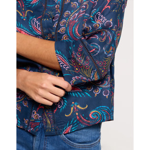 Camisa Manga Larga Azul Marino - Herisir