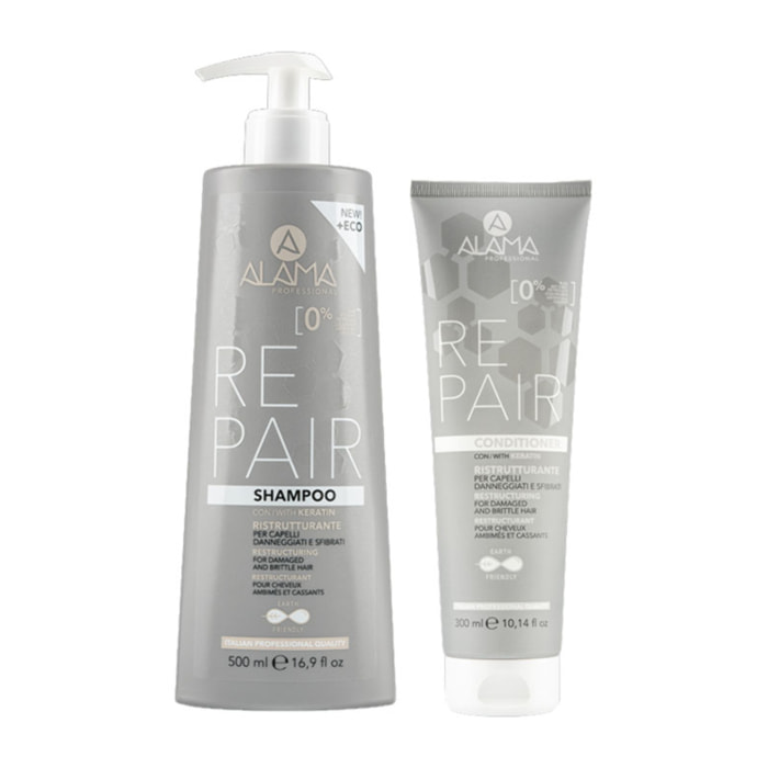 ALAMA Professional Kit Repair Shampoo 500ml + Conditioner 300ml