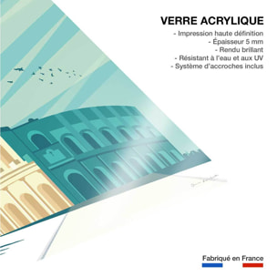 Tableau voyage Rome et Le colisée Tableau plexiglas