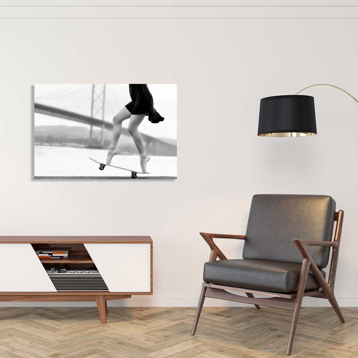 Tableau d'art skater girl Tableau alu Dibond