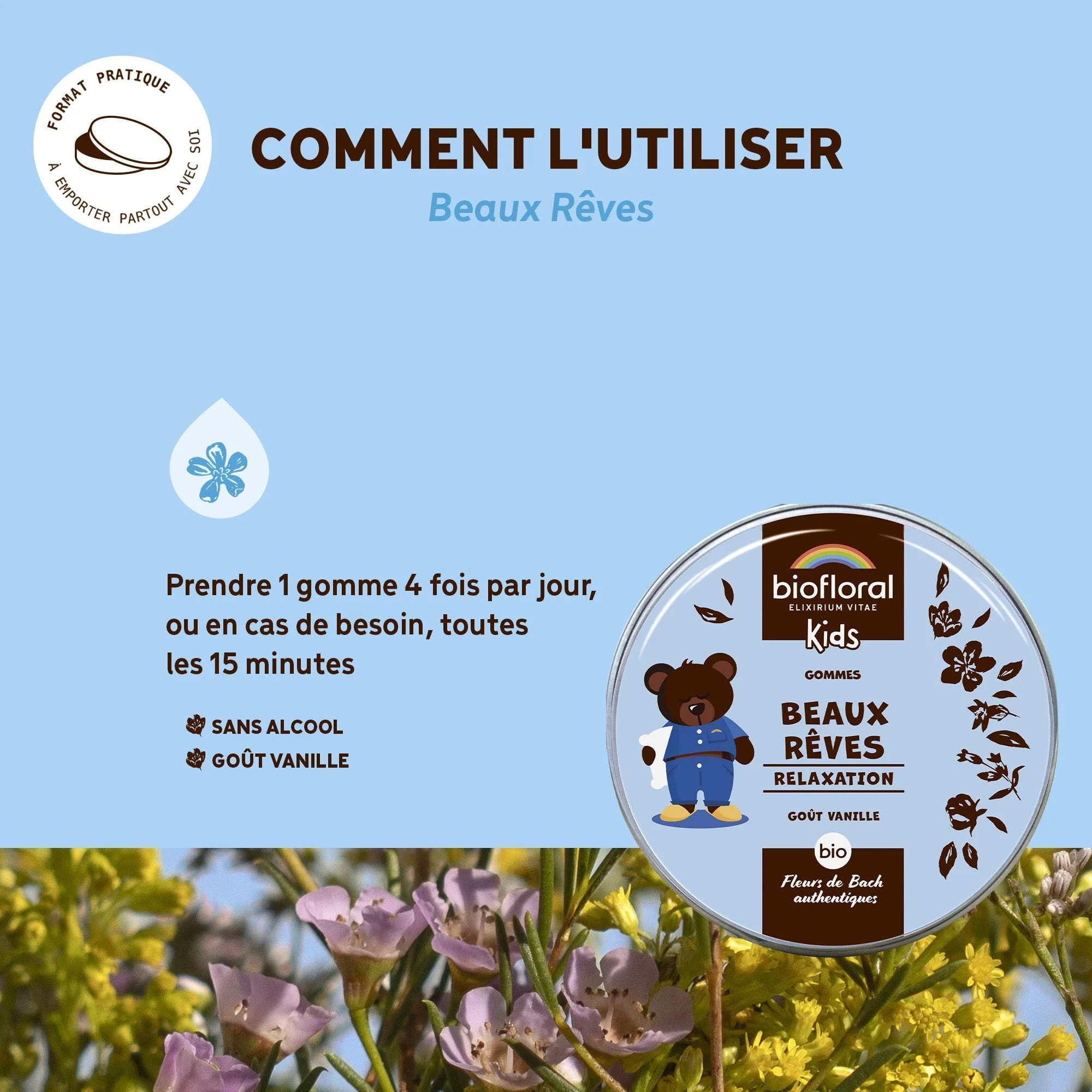 Biofloral - Beaux Rêves gommes - Bio - 45 gr