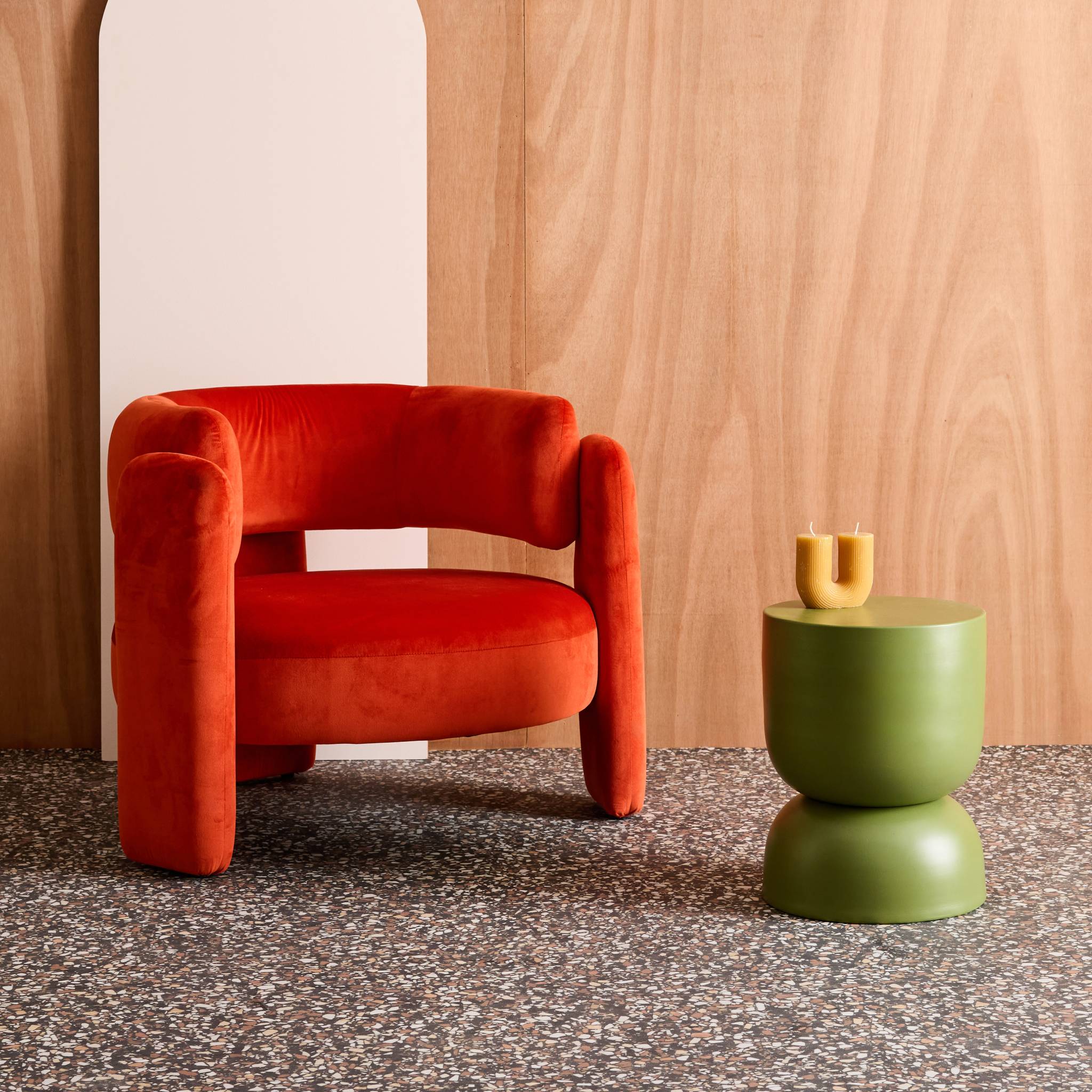 Table d'appoint, bout de canapé, table de chevet métal Ø32 x H42cm MADI