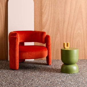 Table d'appoint, bout de canapé, table de chevet métal Ø32 x H42cm MADI