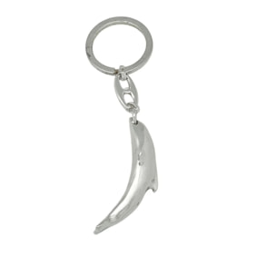 Llavero Delfín en plata chapado