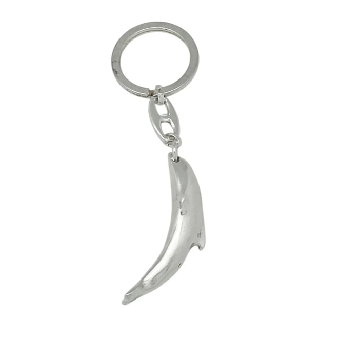 Llavero Delfín en plata chapado