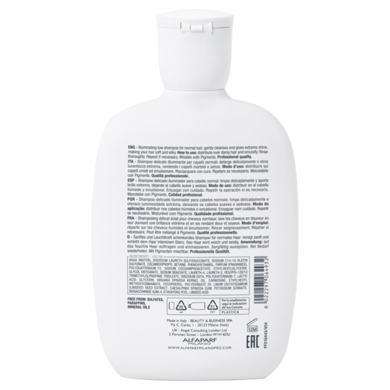ALFAPARF MILANO Semi Di Lino Illuminating Low Shampoo 250ml