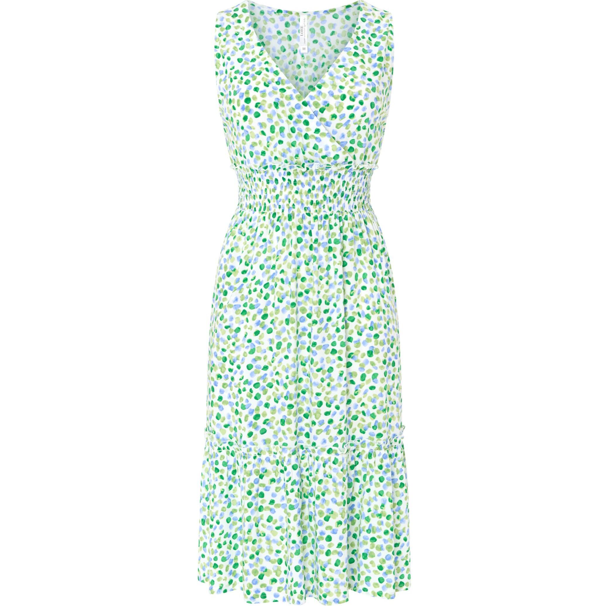 Vestido Topos Nido de Abeja