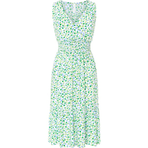 Vestido Topos Nido de Abeja