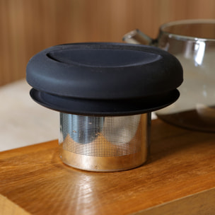 Théière en verre borosilicate avec couvercle en silicone 300ml FUSION