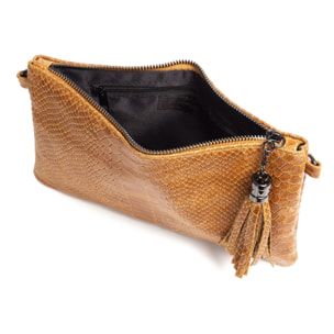 Ermine Borsa a tracolla Donna.
Pelle autentica Camoscio Inciso Serpente