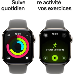 Montre connectée APPLE WATCH 42mm Tit Naturel / Gris Serie 11 S/M Cellular