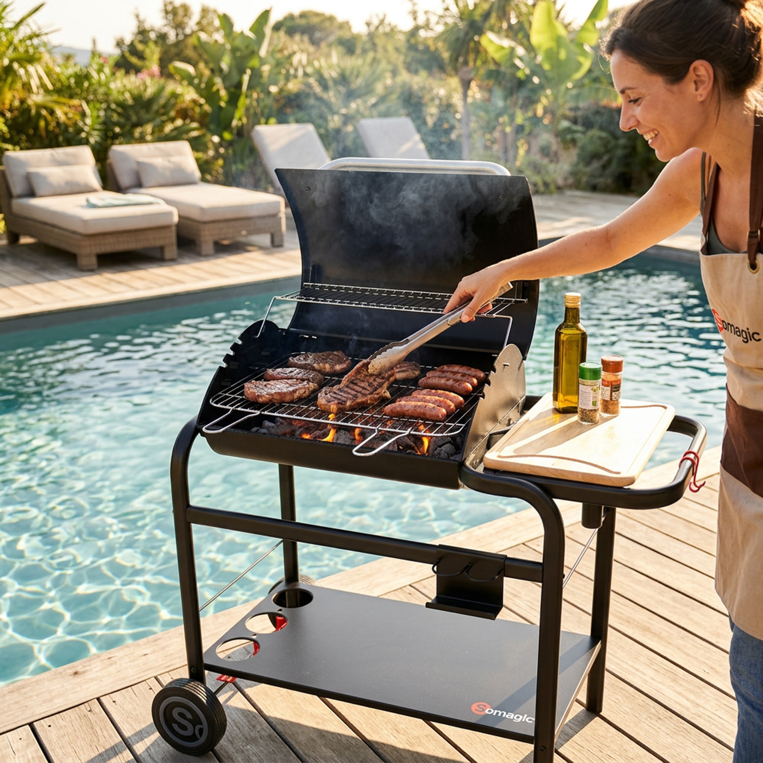 Barbecue au charbon de bois VULCANO 2600