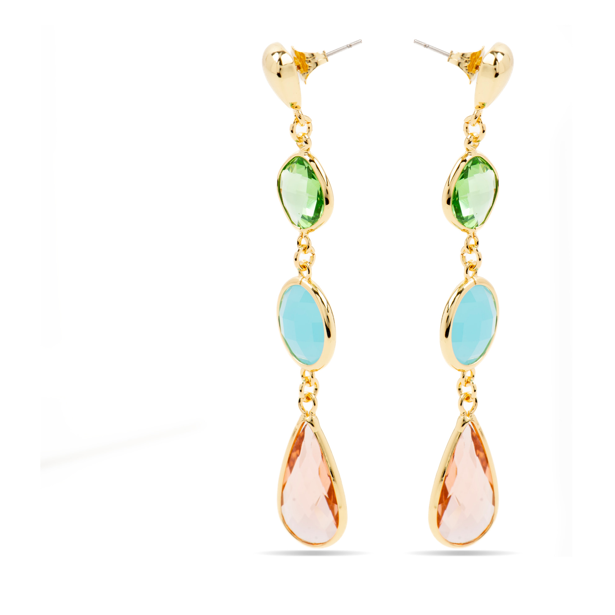 Pendientes acabado en oro amarillo de 18k