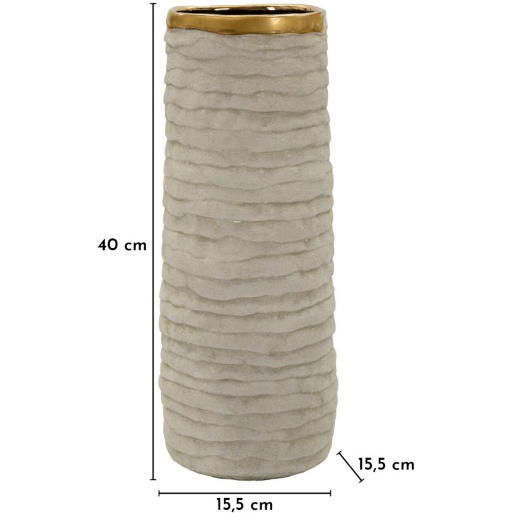 VASO LIMA OPEN CM Ø 15,5X40 (APERTURA CM Ø 12)