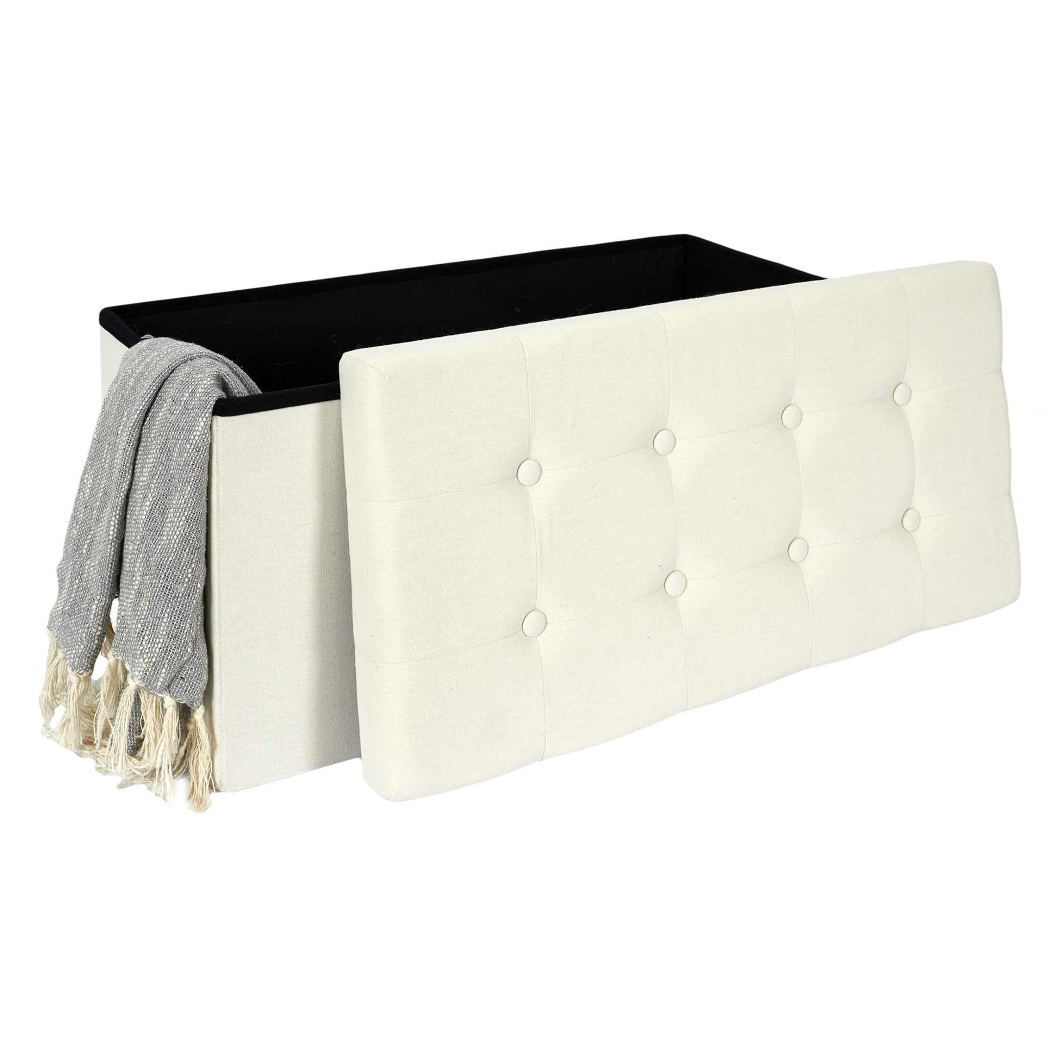 Coffre Banc Pliable Eleonor Beige