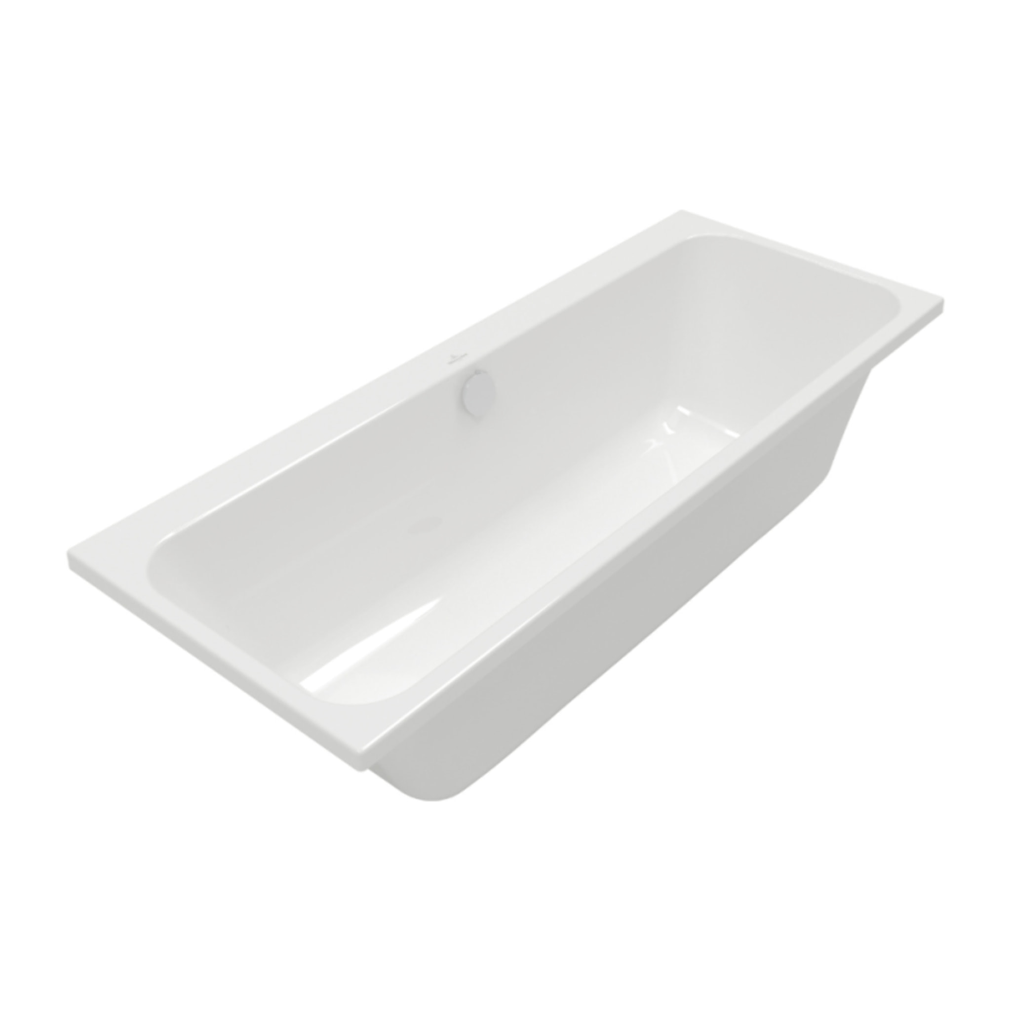 Baignoire droite 180 x 80 VILLEROY & BOCH Architectura + Pieds + Vidage de baignoire WIRQUIN chromé