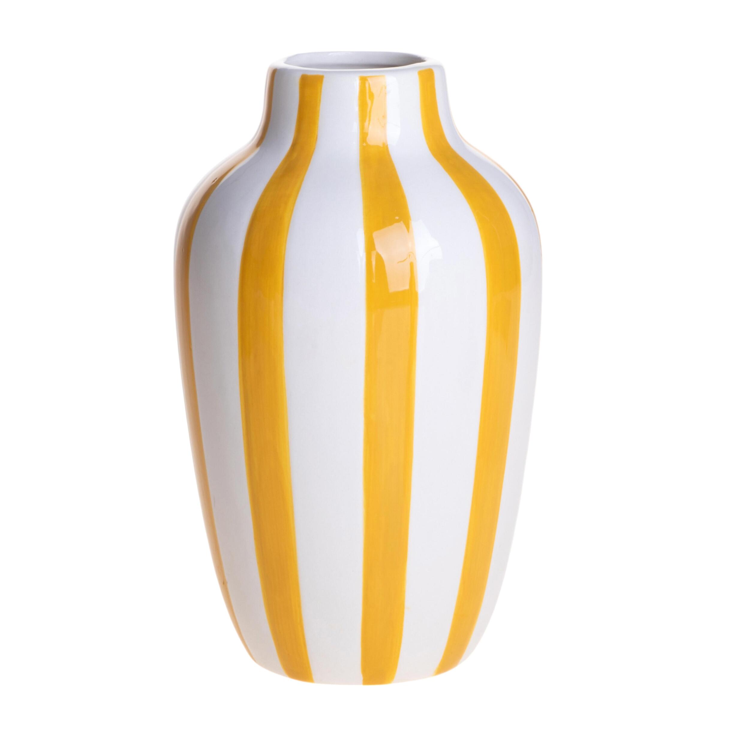 Vaso righe - 12,5xH21x12,5cm - Pezzi 3 - Bianchi Dino SpA