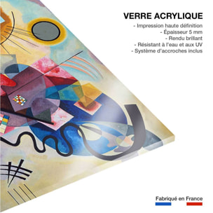 Tableau célèbre Kandinsky Jaune, Rouge, Bleu Tableau plexiglas