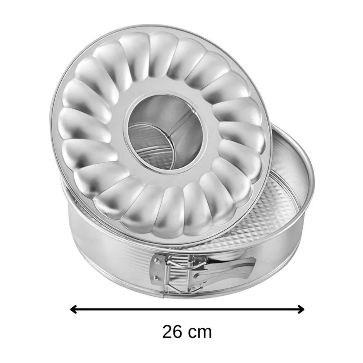 Moule à manqué et à savarin double fond 26 cm Zenker Silver