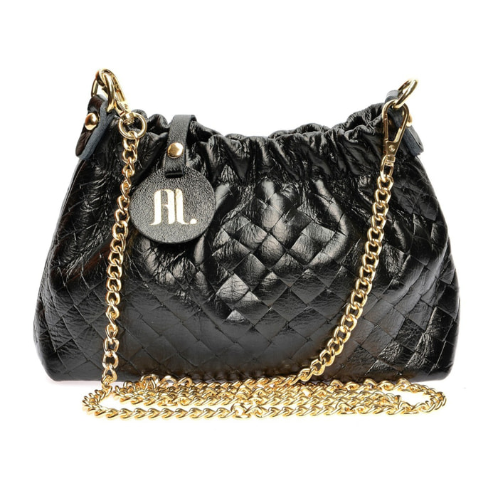 Borsa a spalla Anna Luchini Nero