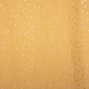 Rideau "Berlingot" jaune moutarde 140x250cm