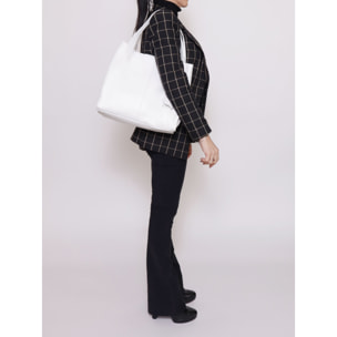 Borsa a spalla  da donna In Vera pelle Made in Italy 34x32x11 cm