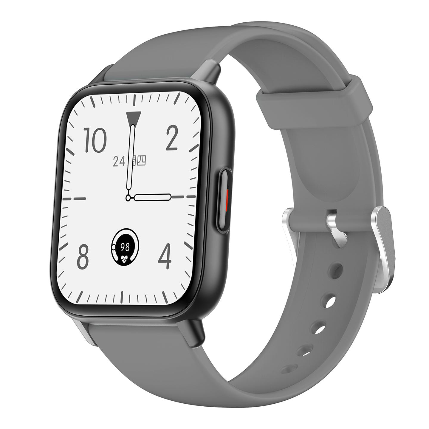 Smartwatch QS16 con termometro corporeo, pressione sanguigna e monitor O2. 24 modalità sportive, notifiche app.