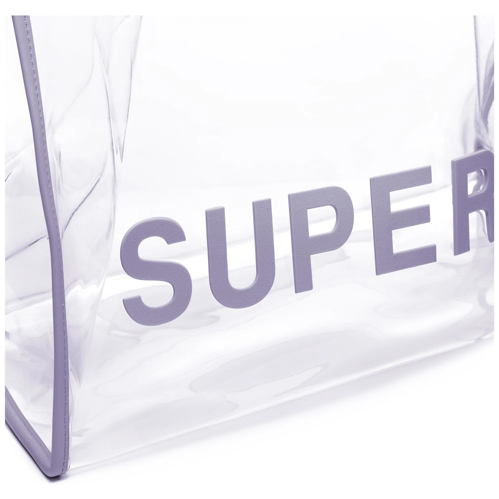 Borse Superga Donna Grigio Transparent Shopping Bag