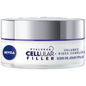 Pack de 2 - Crème visage anti-âge NIVEA Volumes & Contours FPS15 Hyaluron Cellular Filler 50ml