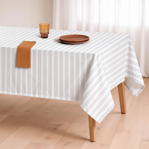 Nappe anti-taches OLWEN GRIS - en 100 % coton