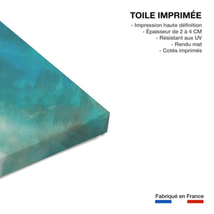 Tableau deco Plage bleue Toile imprimée