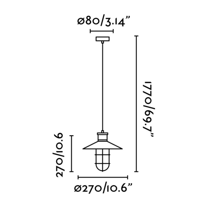MARINA Colgante negro