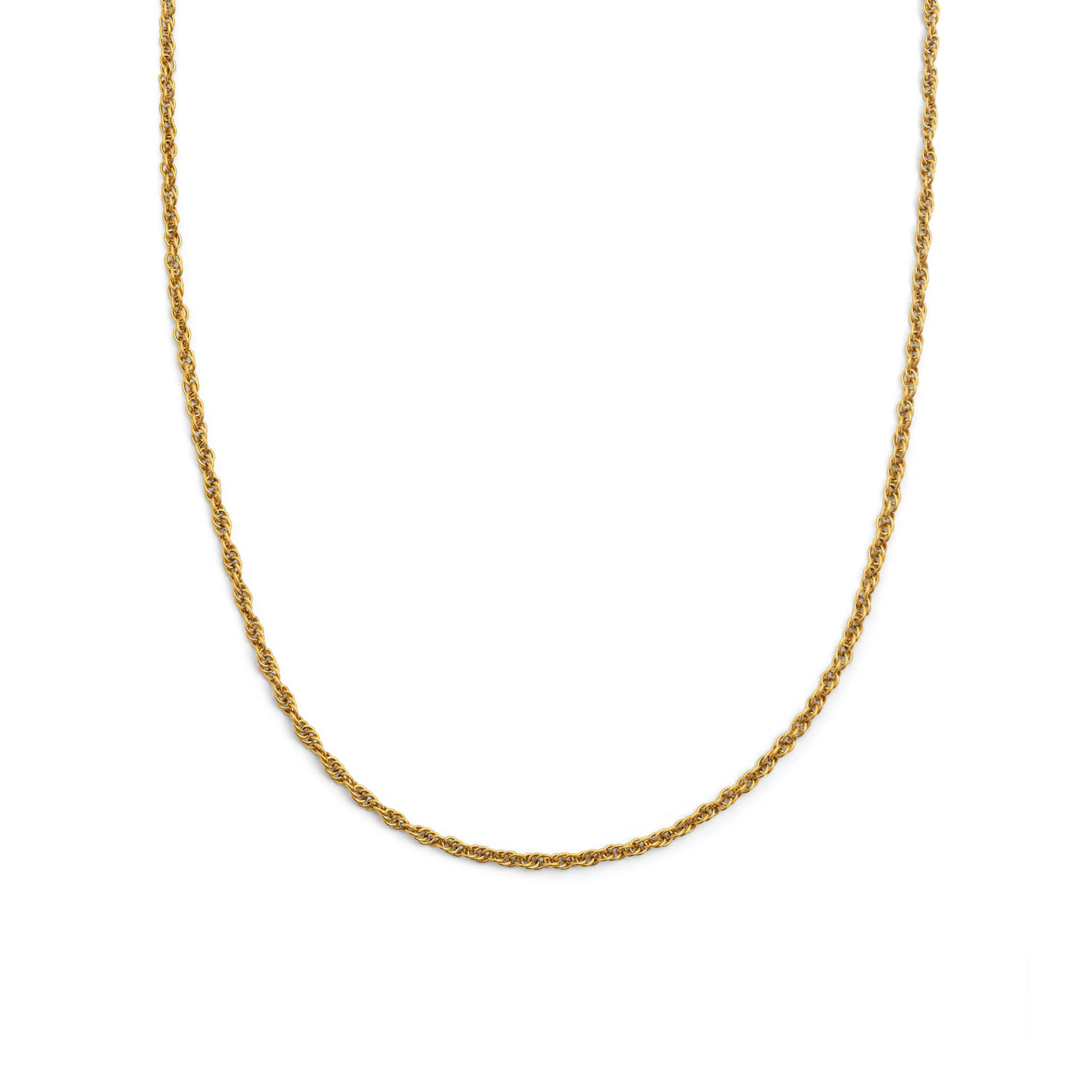 Collana Spinning Rope Chain Acciao Placcato Oro