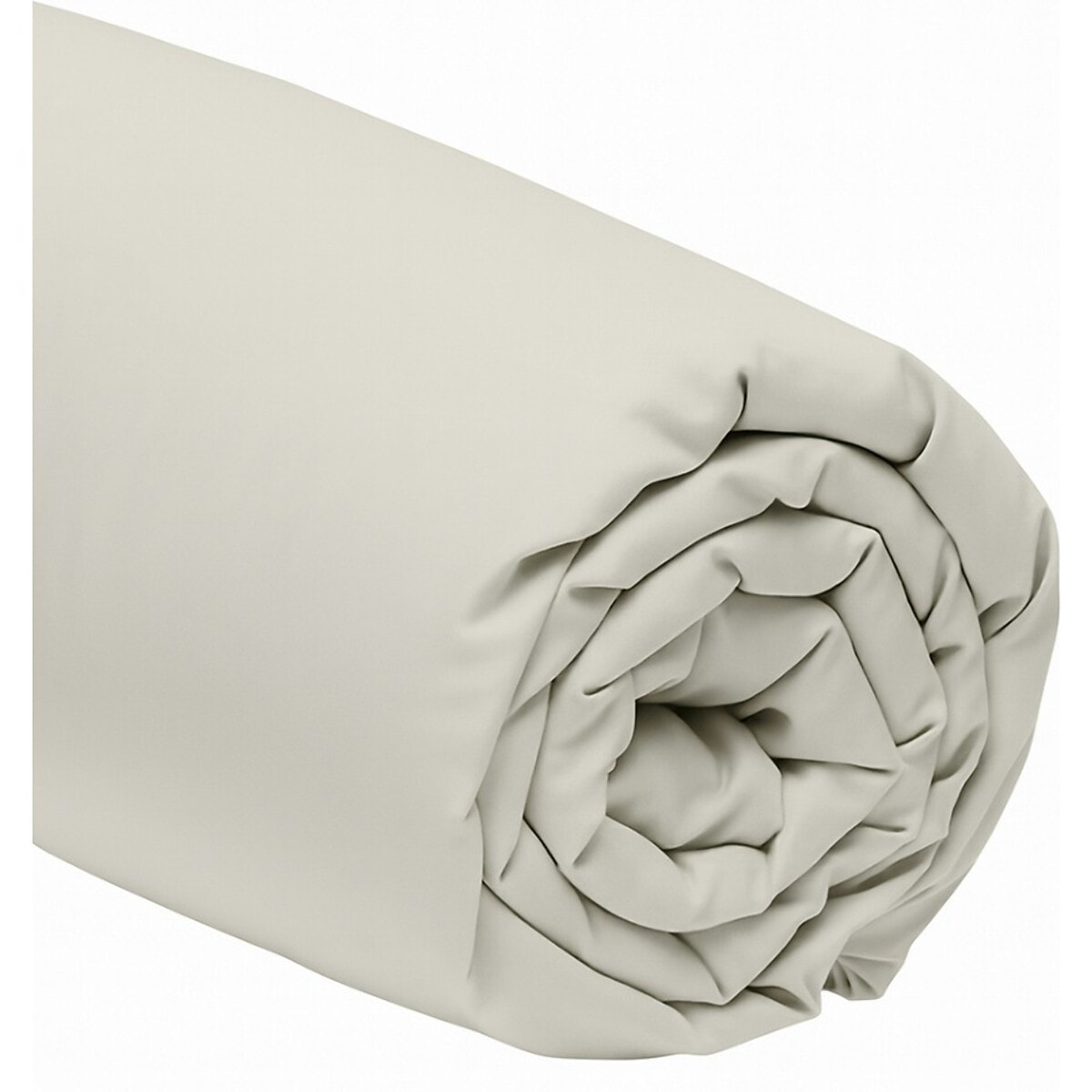 DRAP HOUSSE 2 PERS 160x200  GRIS PERLE