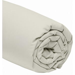 DRAP HOUSSE 2 PERS 160x200  GRIS PERLE