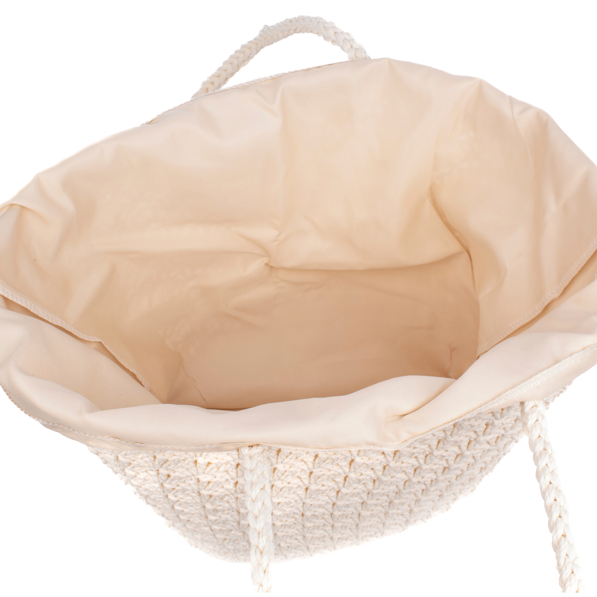 Basentello Bolso de hombro Mujer. Fabricaco en algodón tejido artesanal a mano.