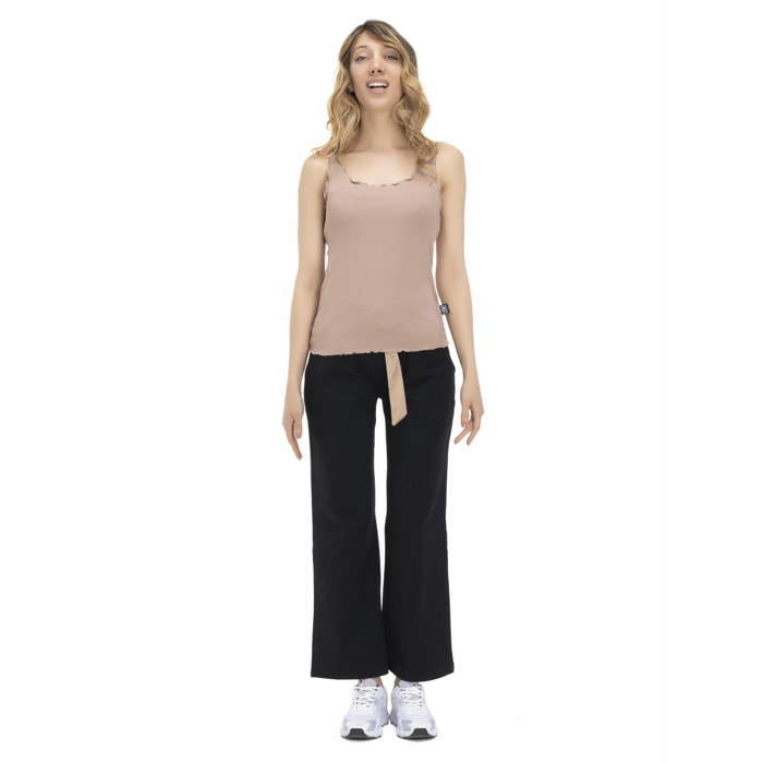 Camiseta de tirantes para mujer Tonos tierra