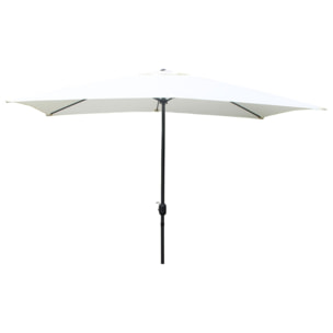 Parasol droit rectangulaire 3 x 2 m écru LIGURIA