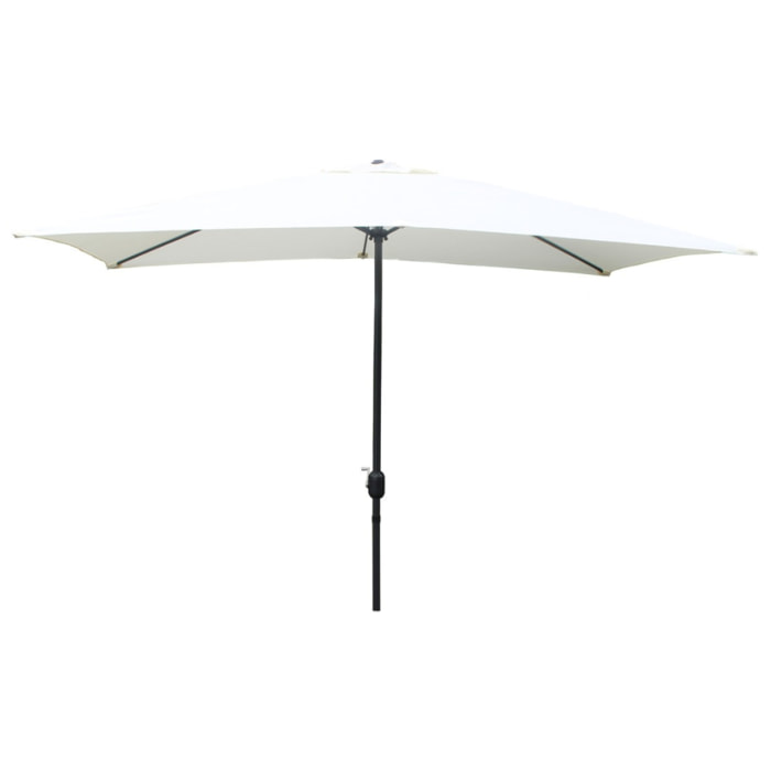 Parasol droit rectangulaire 3 x 2 m écru LIGURIA