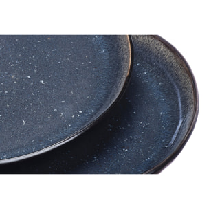 Plateau de service IRIS Ø32cm - 2 pièces - Bleu nuit