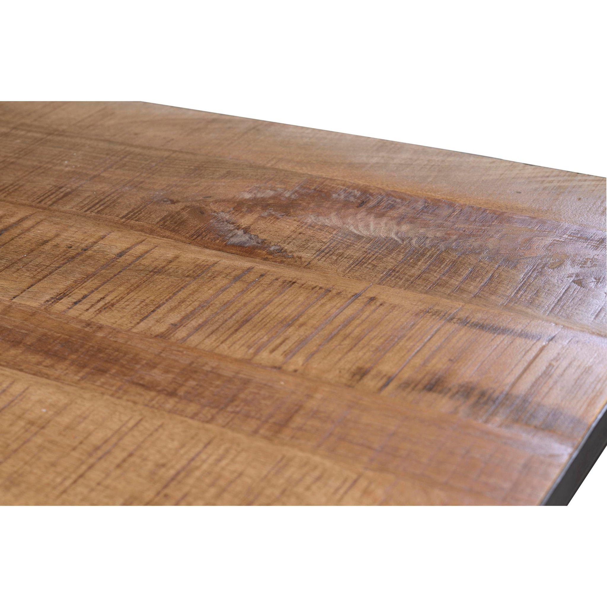 Mesas de Comedor de Madera de Mango 180 Cm Estilo Industrial