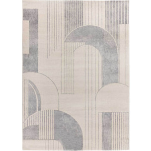 PORTO Alfombra geométrica en tonos beige y gris, varias medidas disponibles